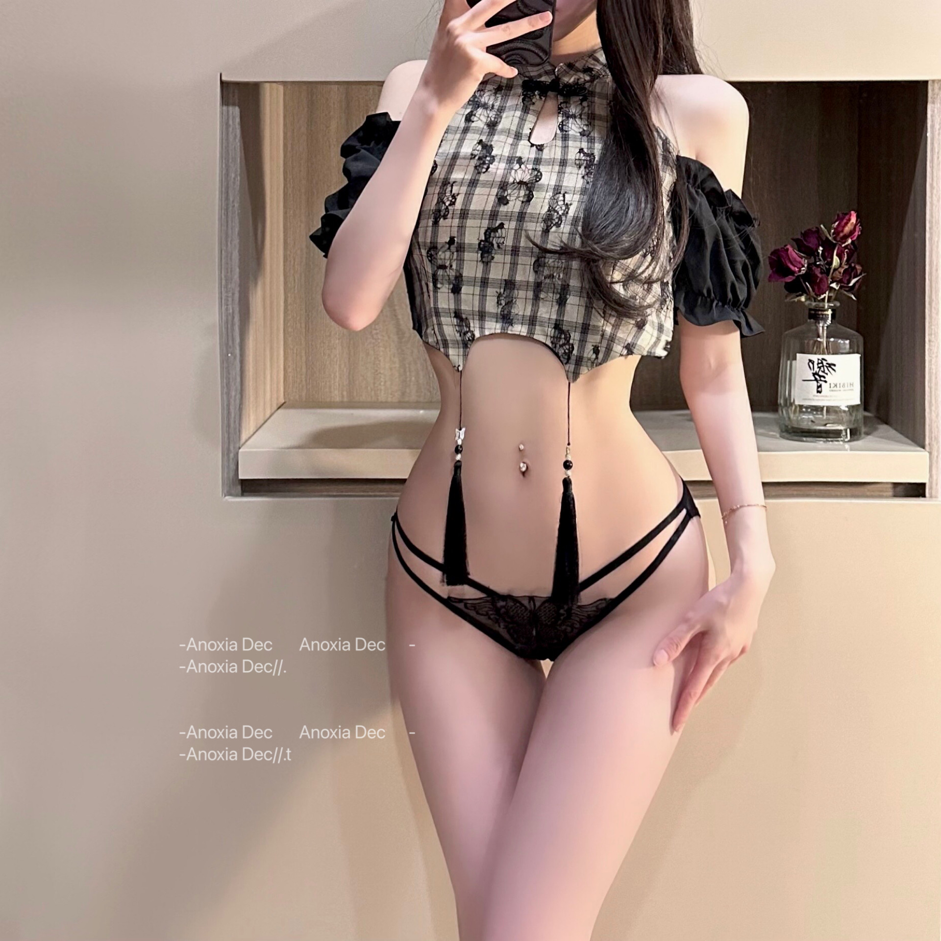 Dec秀色可餐 夏季薄款纯欲少女内裤蕾丝网纱低腰性.感女三角裤