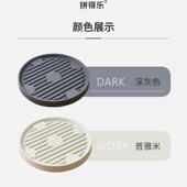 圆形花盆钢化轮拖托盘 可移动花盆托盘底座加厚万V向轮托盘接水盘