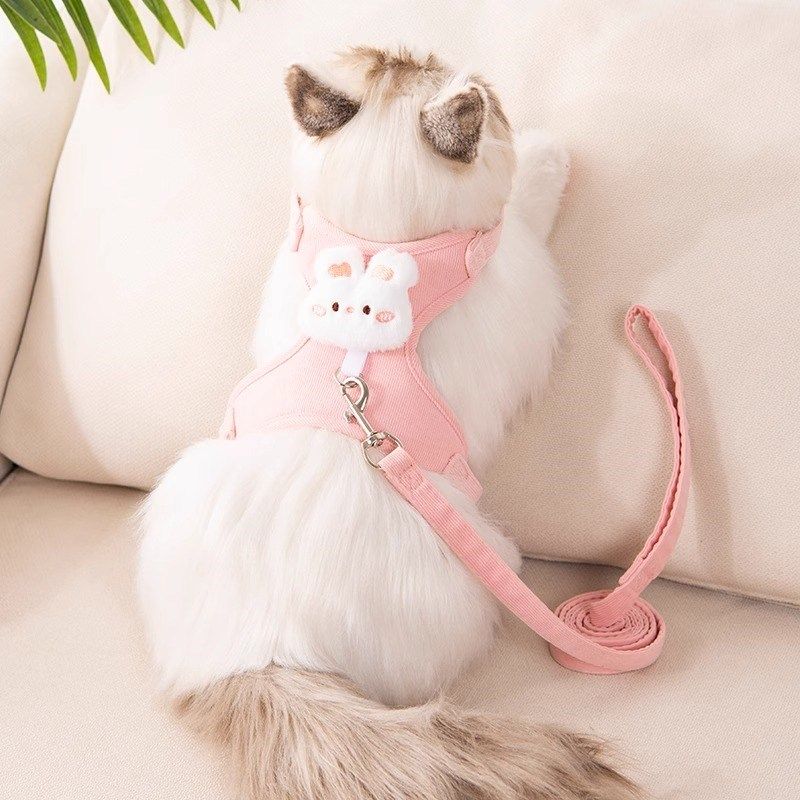 可爱柔软背心式小猫牵引绳可调节小型猫犬外出专用胸X背带宠物用,宠物/宠物食品及用品,猫牵引绳,淘宝优惠券,粉丝福利购,淘宝优惠卷