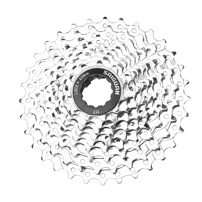 山地公路自行车8/9/m10速卡式飞轮21/24/27旋式飞轮齿轮30速32齿