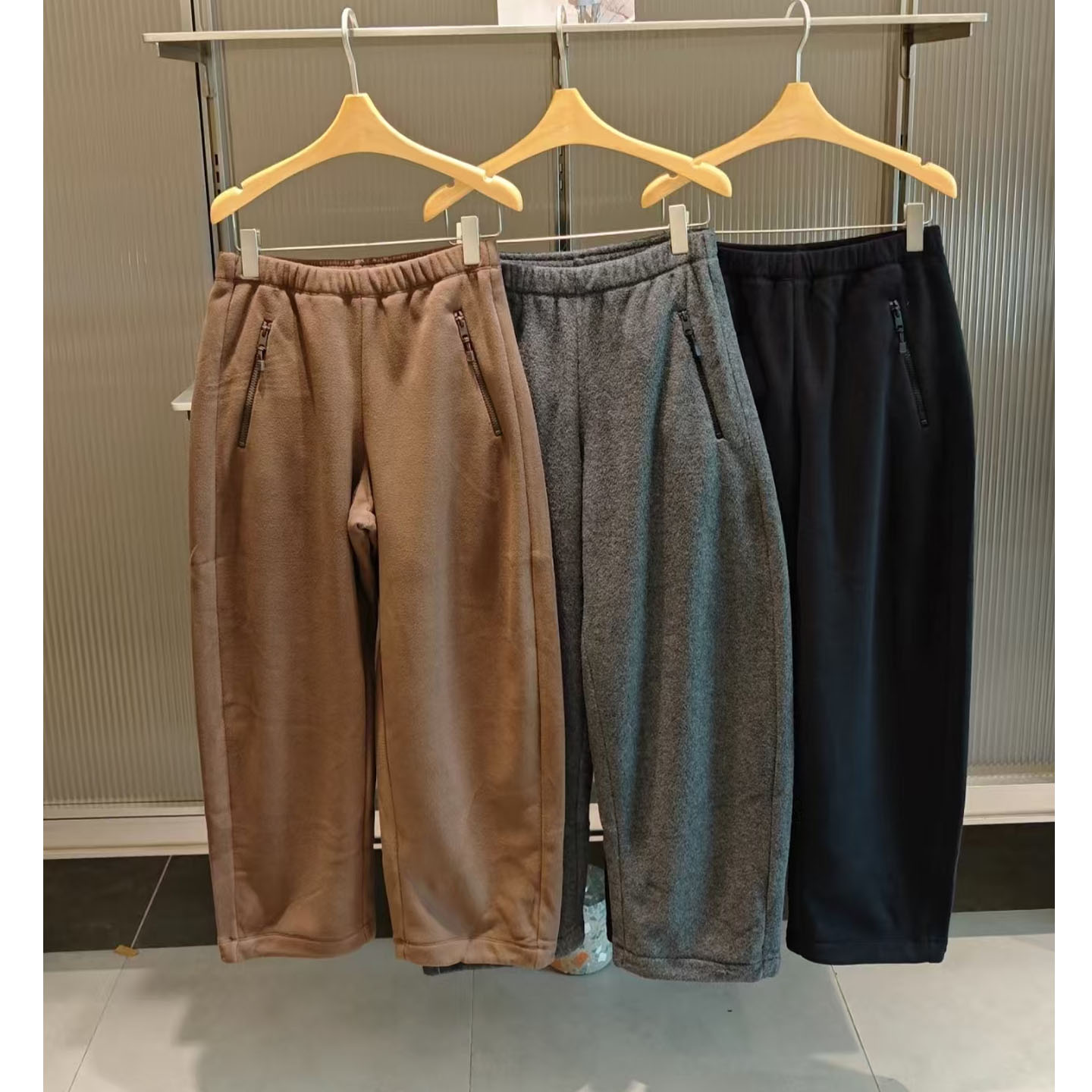 jn江南2025秋冬新摇粒绒香蕉裤