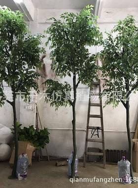 仿真枫树红枫室内仿真树盆栽枫树叶枝绿植盆景仿真树