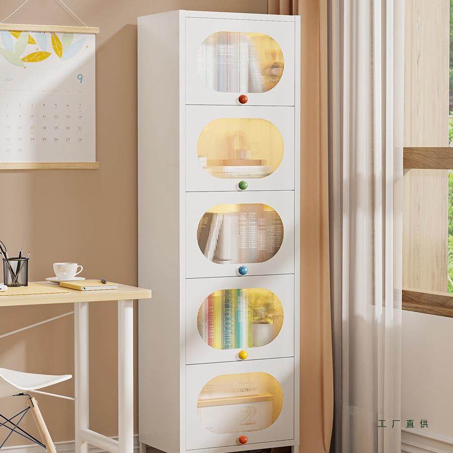 家用钢制书架客厅儿童夹缝书柜带门防尘储物柜书房铁艺置物收纳架,纺织面料/辅料/配套,纺织机械配件,淘宝优惠券,粉丝福利购,淘宝优惠卷