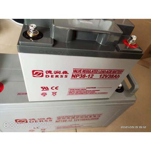 德润森蓄电池NP38-1212V38AH铅酸免维护蓄电池