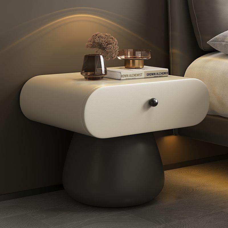 2025新款简约现代悬浮床头柜创意实木柜轻奢高级感卧室家用床边柜