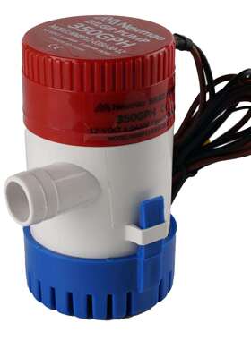 厦门船用游艇直流小型潜水泵12V350GPH舱底泵抽水排水泵电动水泵