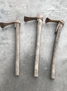 民俗老物件老农具小镐锄头农村老式耕地工具怀旧影视道具装饰摆件