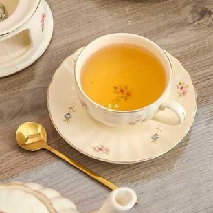 FY5E花茶壶套装 下午茶具水果茶壶茶杯 蜡烛加热法式 复古家用英式