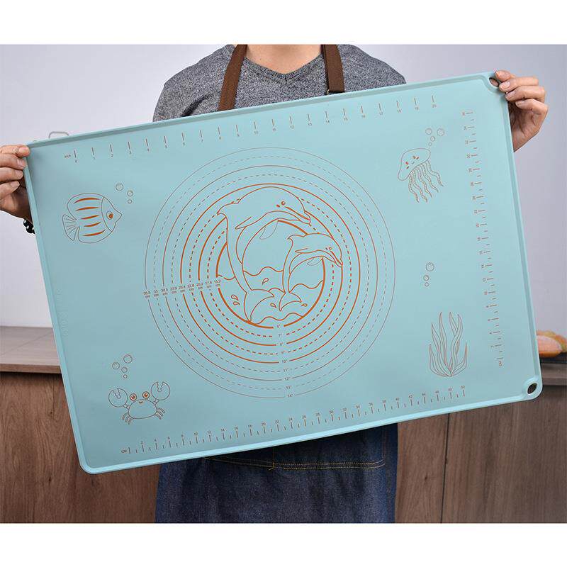 直销新款现货硅胶揉面垫食品级加厚擀面垫家用加大和面垫子包饺子