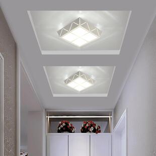 直销新款方形LED过道走廊灯玄关灯北欧现代简约吸顶灯入户门厅灯