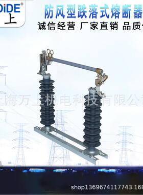 35KV户外高压跌落式熔断器HRW5-40.5/200A硅橡胶保险管防风型
