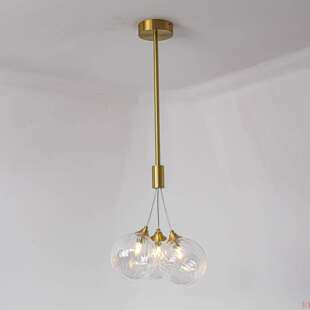 奶油风客厅灯法式简约泡泡灯主卧室灯loft公寓小户型挑空楼梯吊灯