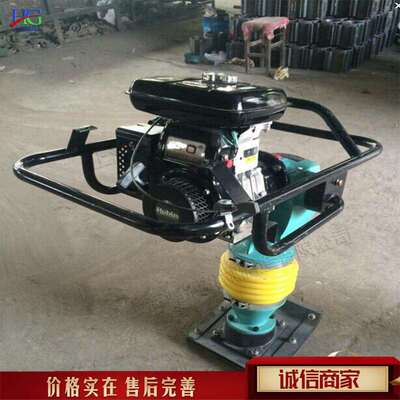 建筑地面施工冲击夯小型野外夯实压实机混凝土汽油冲击整平机