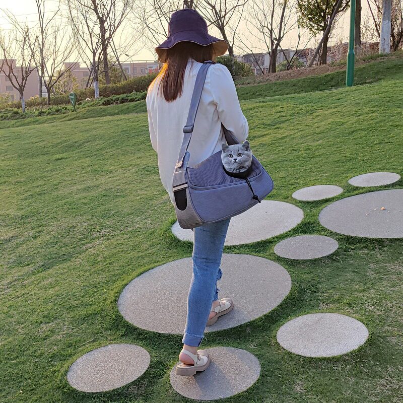 猫包外出便携宠物猫咪狗狗背包斜挎装猫的小型犬帆布包包单肩猫袋