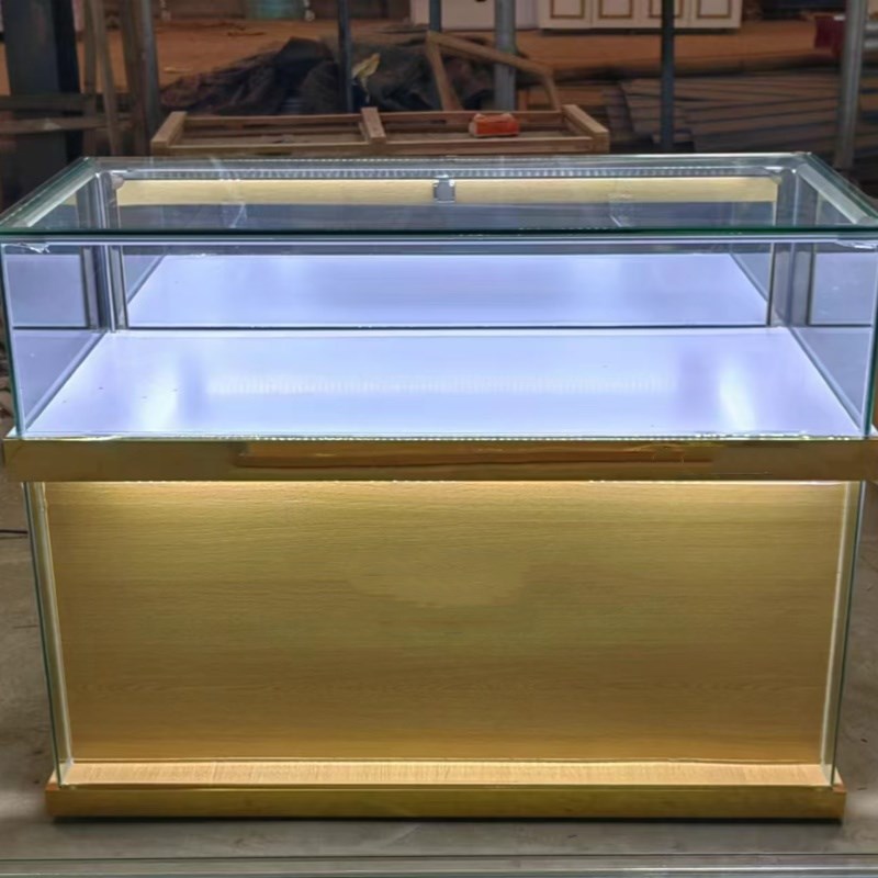 玻璃展示柜珠宝饰品首饰展柜手机柜台商用透明产品陈列柜货架烟柜