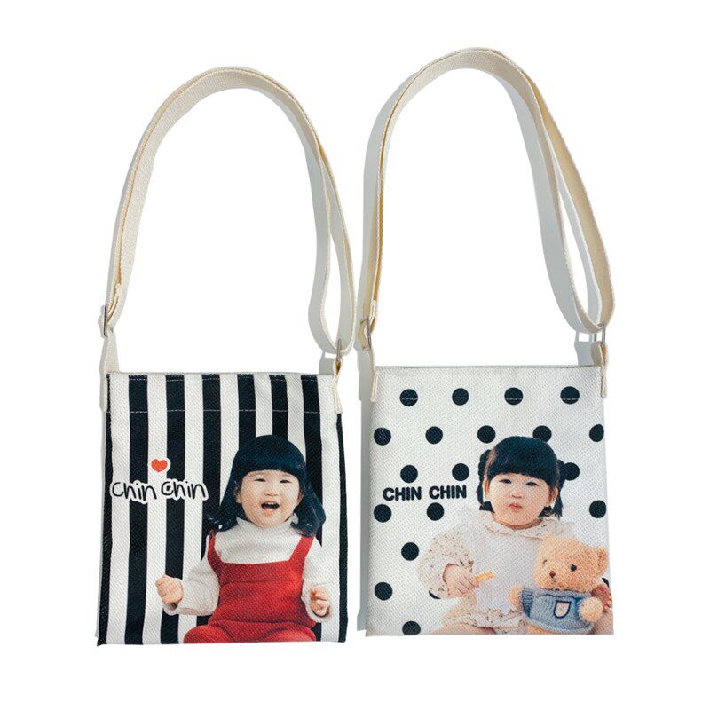 DIY帆布包定制印照片图案logo韩系女学生单肩手提环保购物袋设计