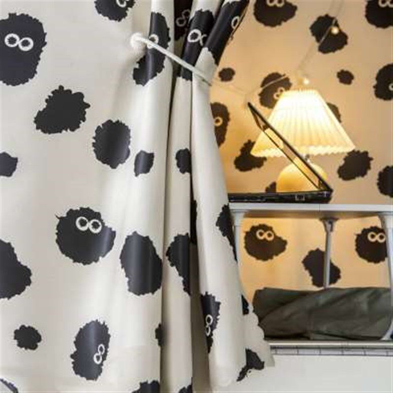 学生宿舍加厚物理强遮光床帘寝室上铺下铺男女卡通蚊帐纱床幔桌帘