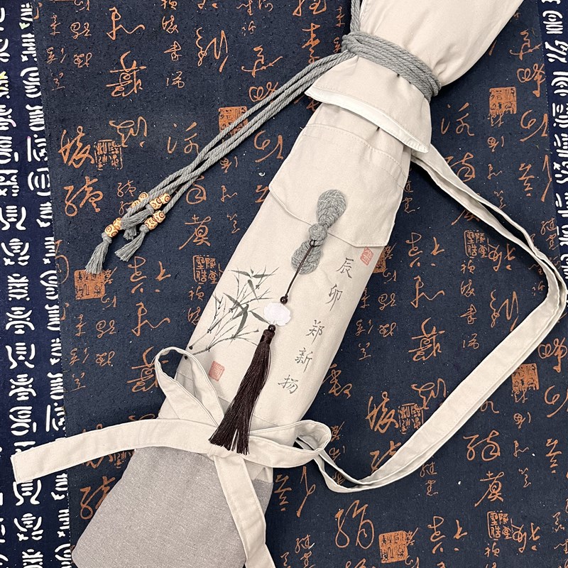 定制拼接保护套包多支装有分隔可背有收纳鱼竿球杆长袋子古琴箫袋