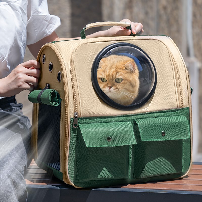 猫包外出便携宠物背包太空舱猫咪外出大容量狗书包双肩猫包猫背包