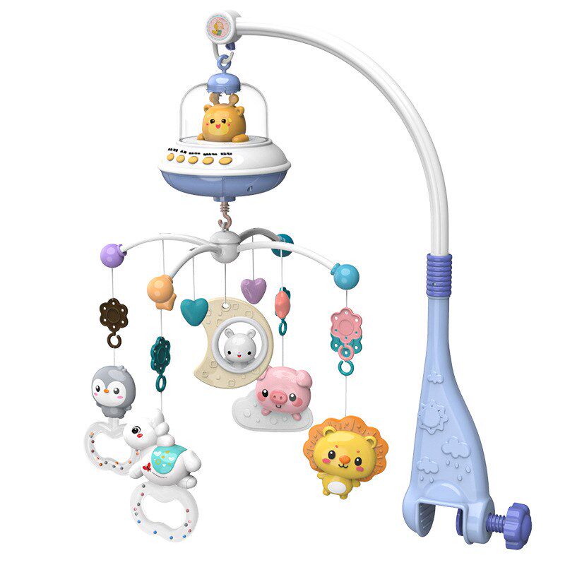 新生儿床头摇铃0一3个月婴儿车2宝宝4悬挂床铃玩具1到6以上送礼物