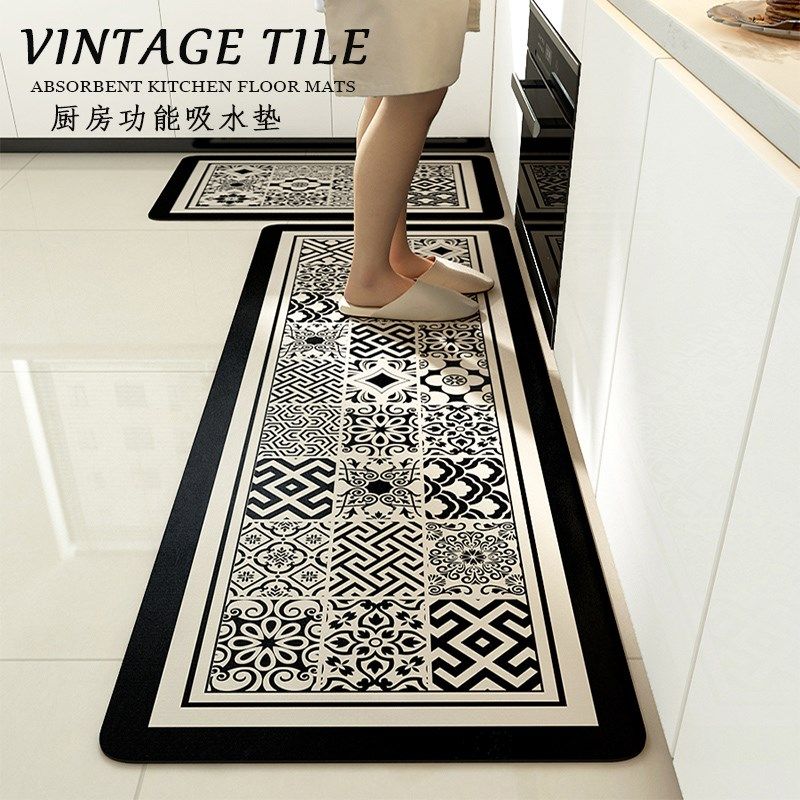 厨房地垫防滑防油可擦免洗脚垫子硅藻泥厨房地垫l形吸水防脏地毯,居家布艺,厨房地垫,淘宝优惠券,粉丝福利购,淘宝优惠卷