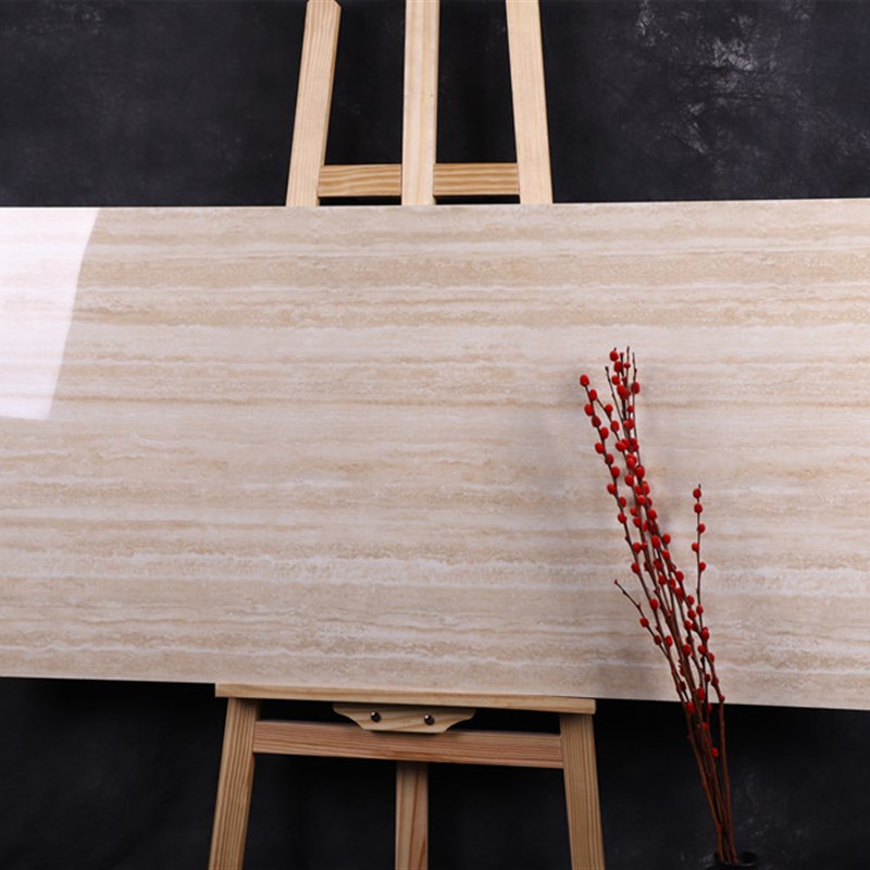 通体洞石木纹砖600*1200全抛釉瓷砖客厅地砖厨房卫生间墙砖仿古砖