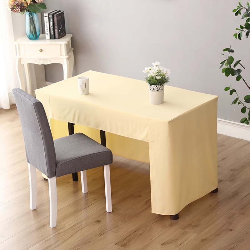 定制会议桌布纯色广告展会桌套办公室地推加厚长方形台布LOGO广告