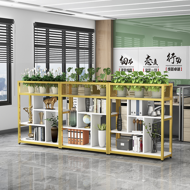 铁艺办公屏风隔断花架置物架书架客厅餐厅绿植矮隔断围栏卡座装饰