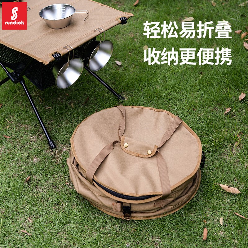 折叠式露营垃圾桶野餐烧烤大容量垃圾桶收纳便携牛津布防风垃圾桶