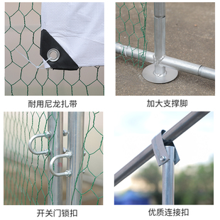 鸡笼鸽子笼家用养殖笼室外鸽舍兔鸭鹌鹑笼特大号宠物铁网加密户外