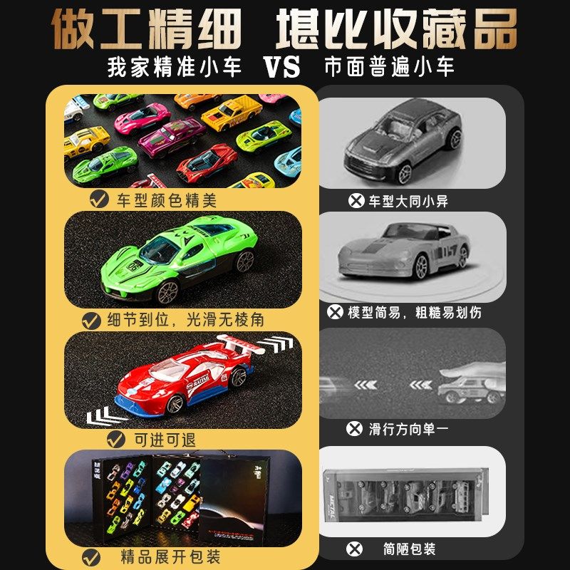 玩具车男孩儿童合金小汽车男童宝宝3到6岁2024新款1模型2组合套装