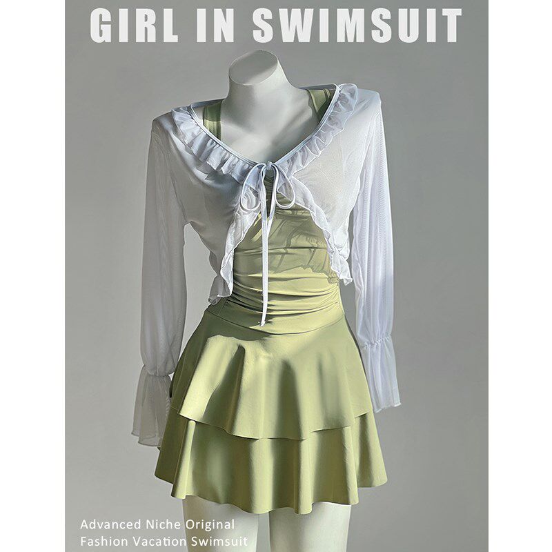 连体泳衣女款2025新款爆款保守显瘦遮肚子游泳海边度假防晒泡温泉