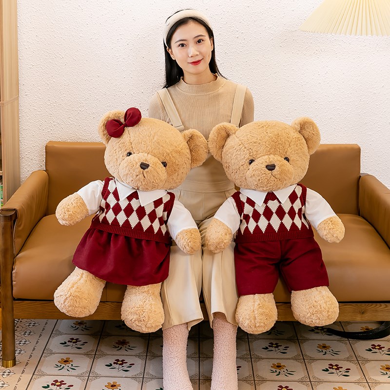 压床布娃娃一对结婚礼物新婚床上公仔婚庆摆件婚房喜娃抱枕布置品