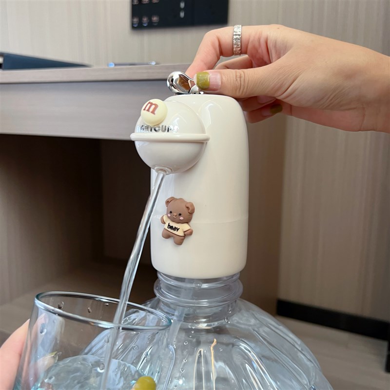 家用桶装抽水器饮水机取水器矿泉水上水器水桶自动抽水泵卡通宿舍