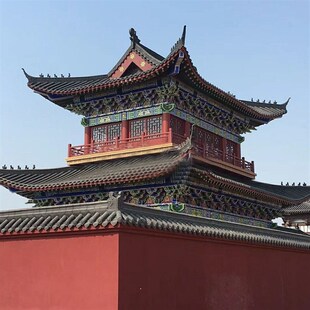 仿古小青瓦徽派中式装饰立瓦围墙屋顶屋檐瓦半圆青瓦仿古瓦片屋顶