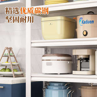 钢制置物架落地多层厨房收纳架仓储货架家用书架铁架子阳台客厅