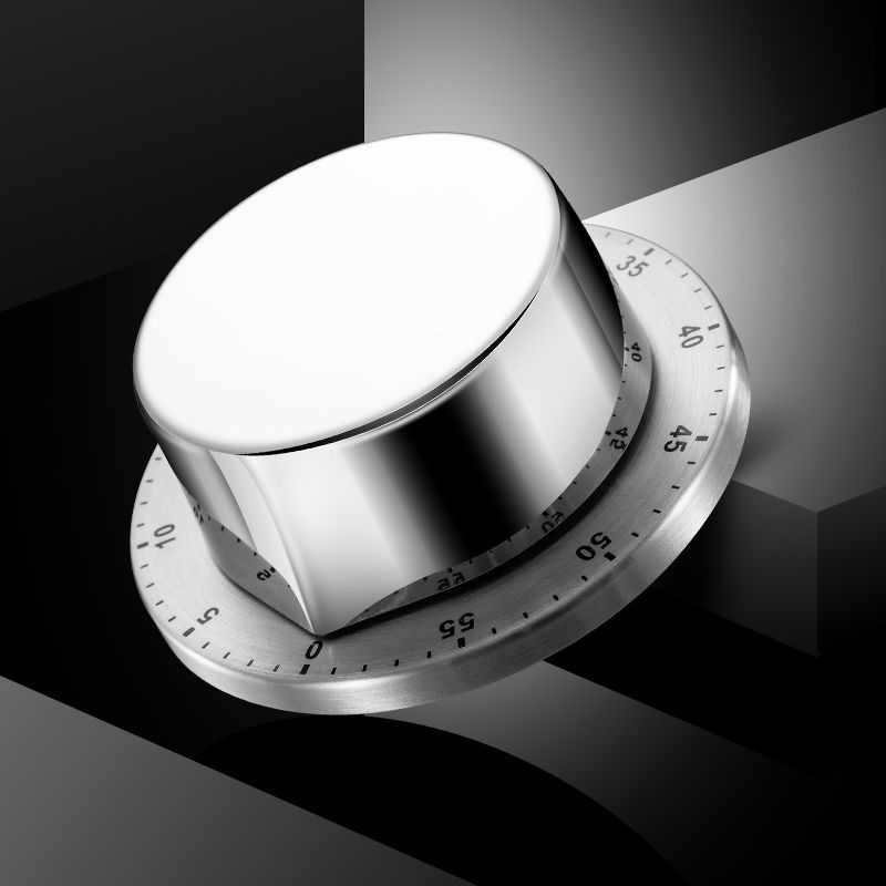 厨房烹饪机械定时器不锈钢防水计时器工具办公学生做题闹钟提醒器