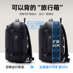 商务出差旅游背包男款旅行双肩包大容量书包男通勤电脑包2024新款
