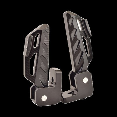 猎户座DZ110P电动车改装折叠后脚踏铝合金载人可折叠后踏板配件