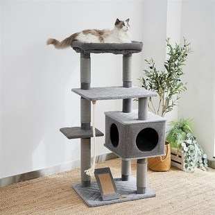 肥猫福音布偶缅因猫窝猫树猫爬架一体好打理猫抓板剑麻可拆洗豪华
