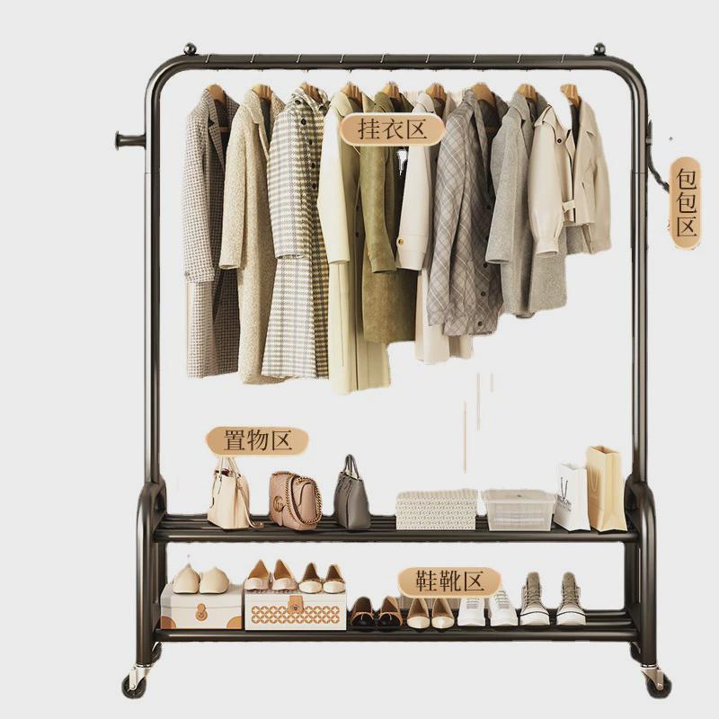 特粗落地衣架特厚特粗落地衣架超强承重挂衣家里落地衣架服的架子