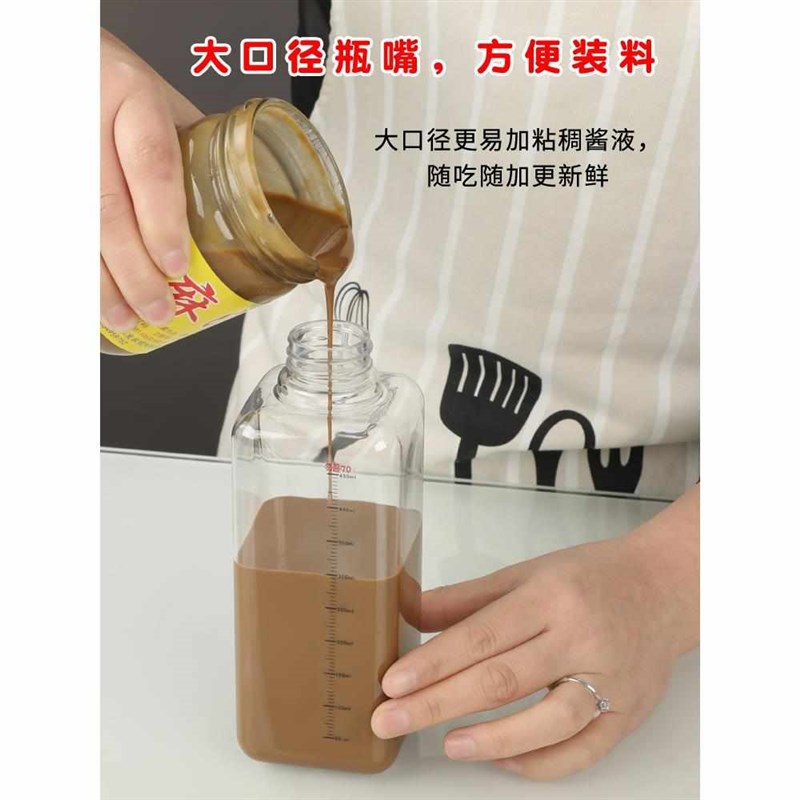 果糖按压瓶压汁壶糖压瓶浓稠果酱压泵挤压瓶奶茶店专用挤酱瓶商用