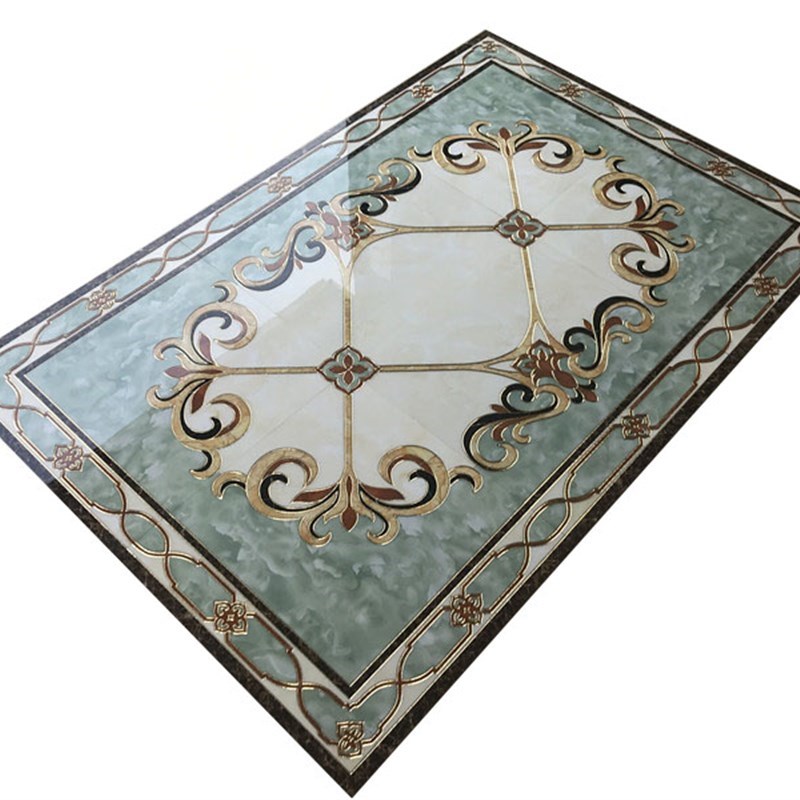 客厅瓷砖b拼花地砖800X800过道入户玄关欧式餐厅地毯花拼图抛晶砖