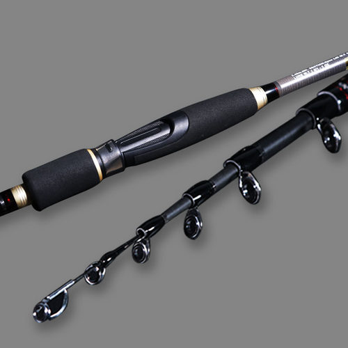 新品振出式远投路亚竿伸缩式迷你超短可携式碳素短节路亚竿单竿可