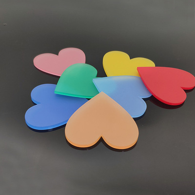 彩色磨砂亚克力透光板订作哑光乳白有机玻璃塑料板led灯罩扩散板