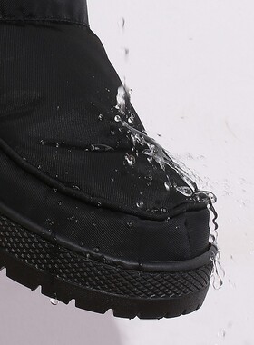 冬季羽绒鞋保暖户外防滑高帮防寒居家鞋羽绒靴手工1707