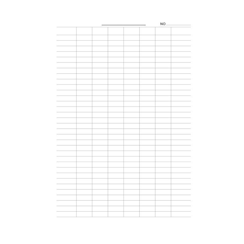 A4加厚空白万能表格本账务会计记帐明细本可定R制印刷统计出入库