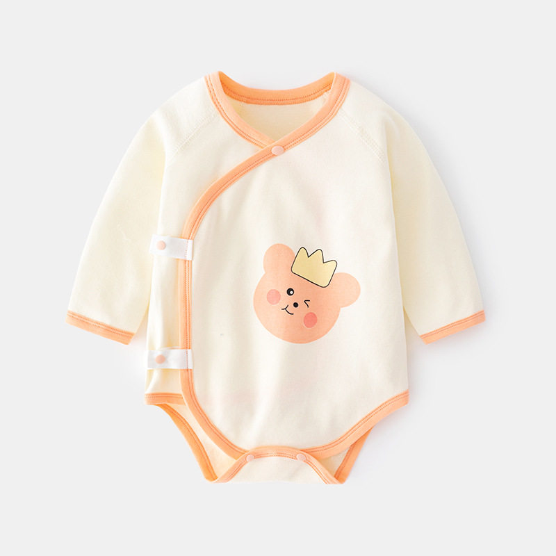 婴儿包屁衣春秋夏l休闲宝宝三角哈衣初生儿长袖连体衣无骨爬