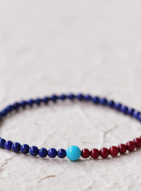 天然青金石手链女ins小众设计高级感个性冷淡风2021新款高档气质