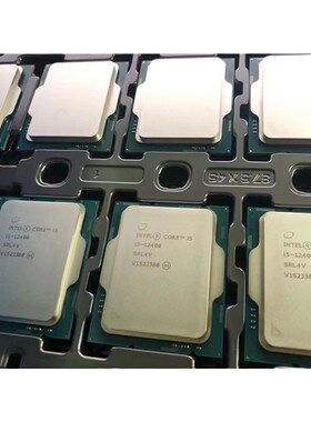 I5 12400F散片CPU电脑处理器6核12线程支持主板H610/B660适用于